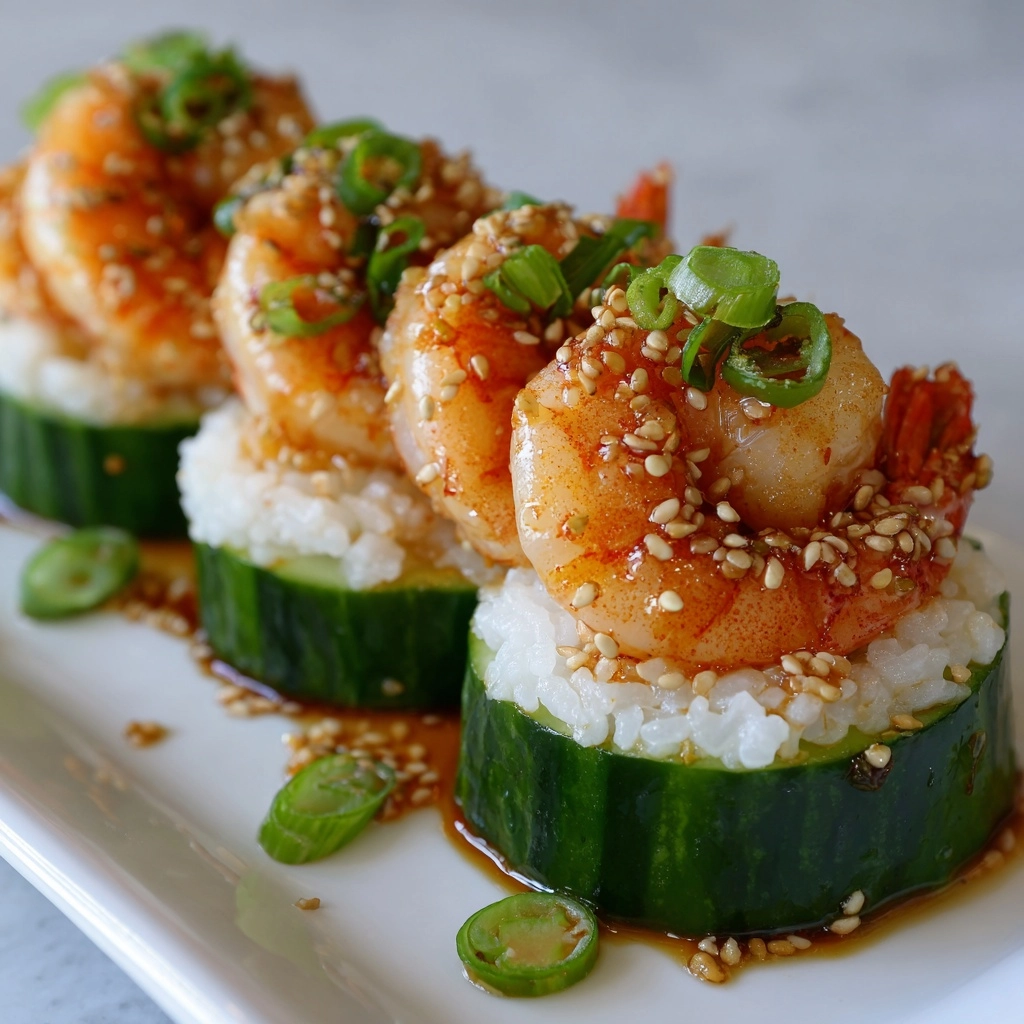 Shrimp Avocado Cucumber Boats Recipe - Recipe Image