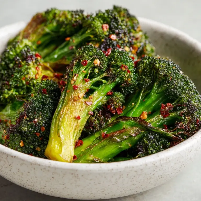 Spicy Roasted Broccoli Recipe