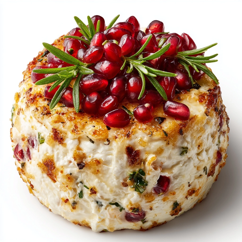 Pomegranate White Cheddar Cheese Ball Recipe - Recipe Image