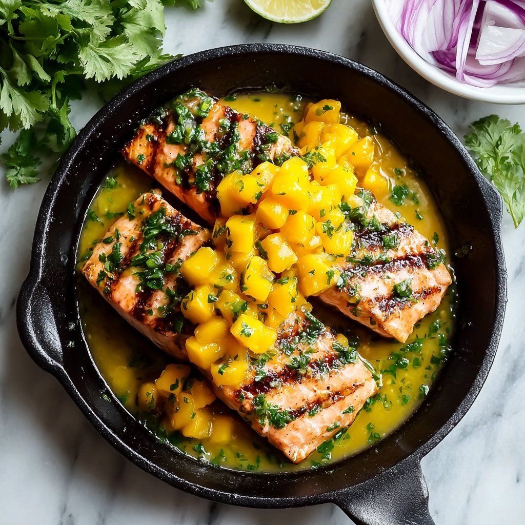 Salmon with Fresh Mango Salsa Recipe - Recipe Image