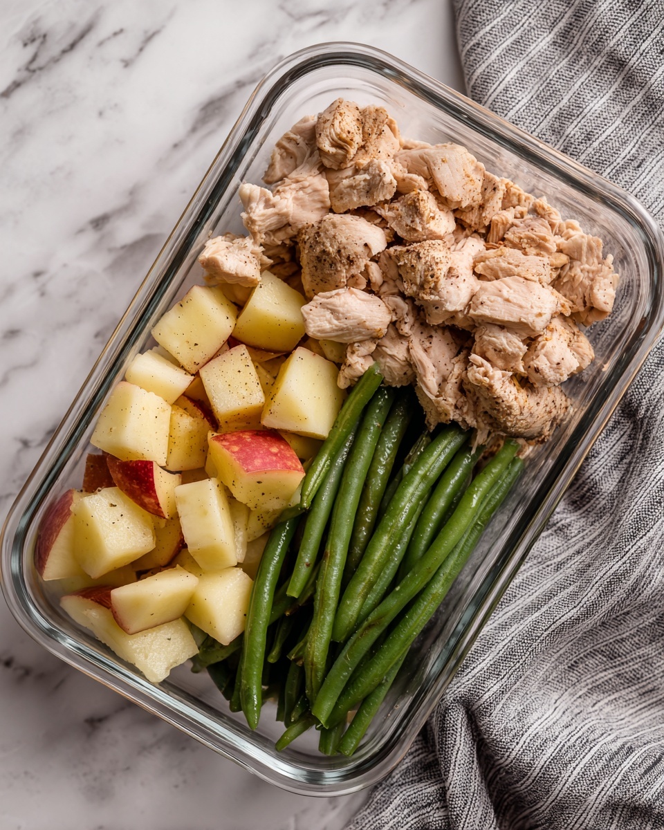 Italian Chicken with Roasted Potatoes and Green Beans Recipe - Recipe Image