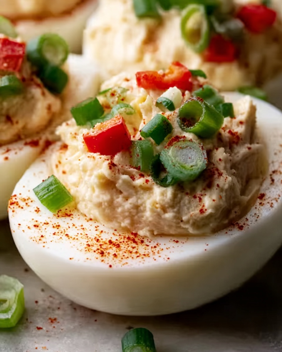 Tuna Stuffed Deviled Eggs Recipe - Recipe Image