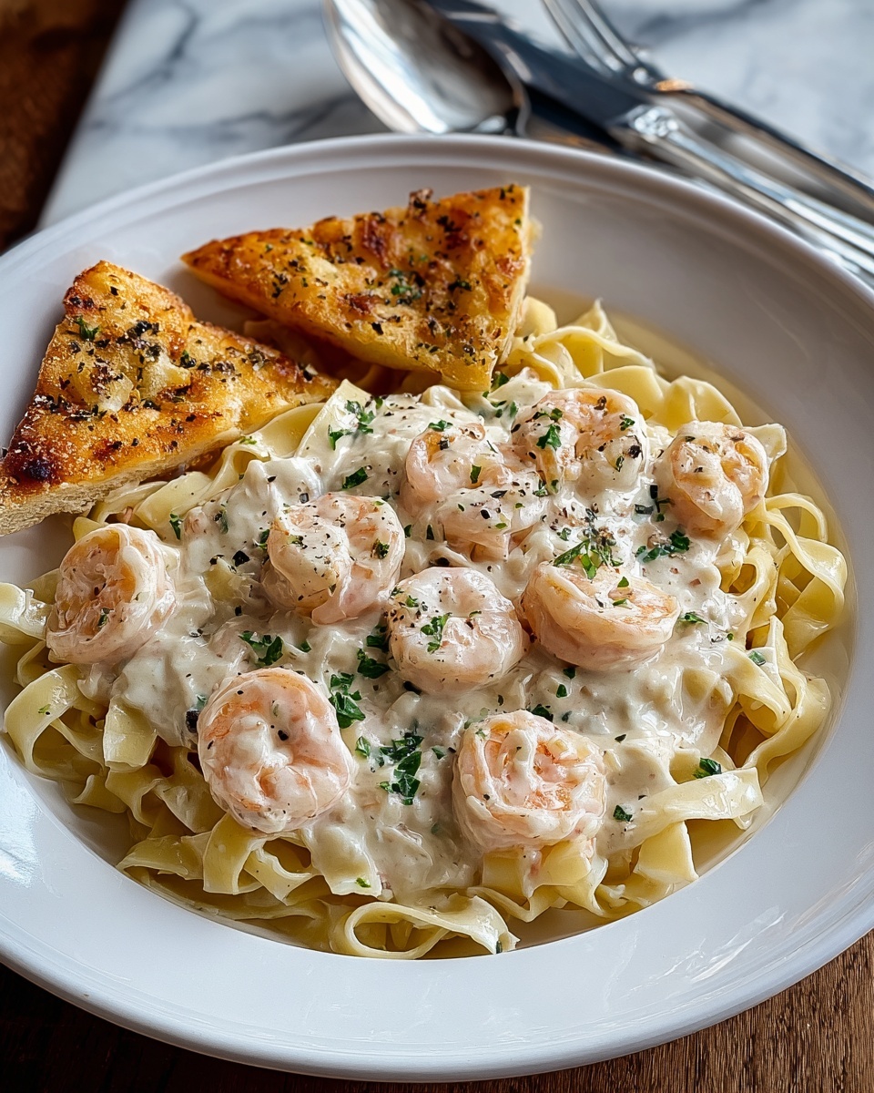 Fettuccine Alfredo with Shrimp Recipe - Recipe Image