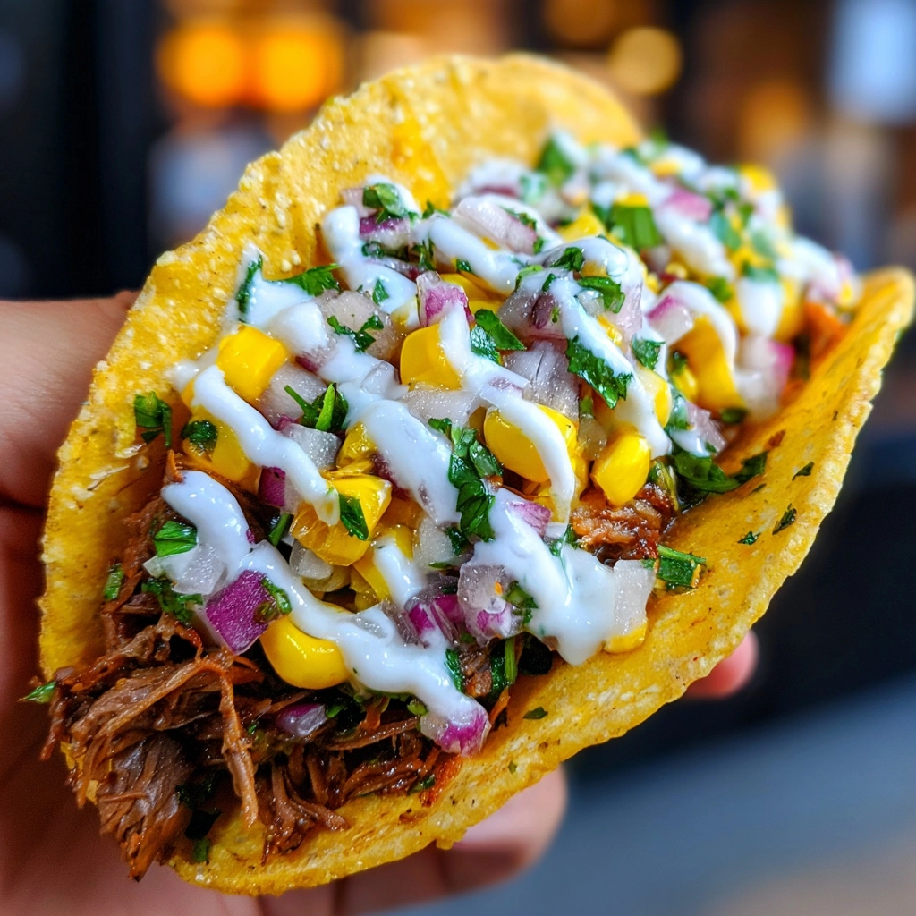 Grilled Steak Elote Tacos Recipe - Recipe Image