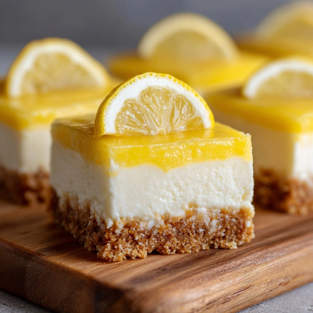 Lemon Cheesecake Bars Recipe - Recipe Image