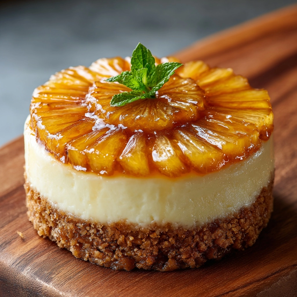 Mini Pineapple Upside Down Cheesecakes Recipe - Recipe Image