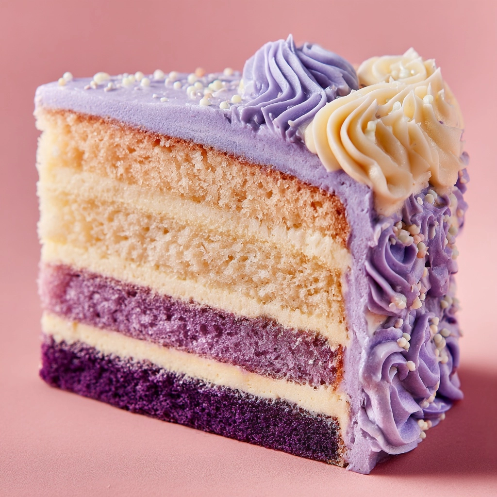 Purple Ombre Layer Cake Recipe - Recipe Image