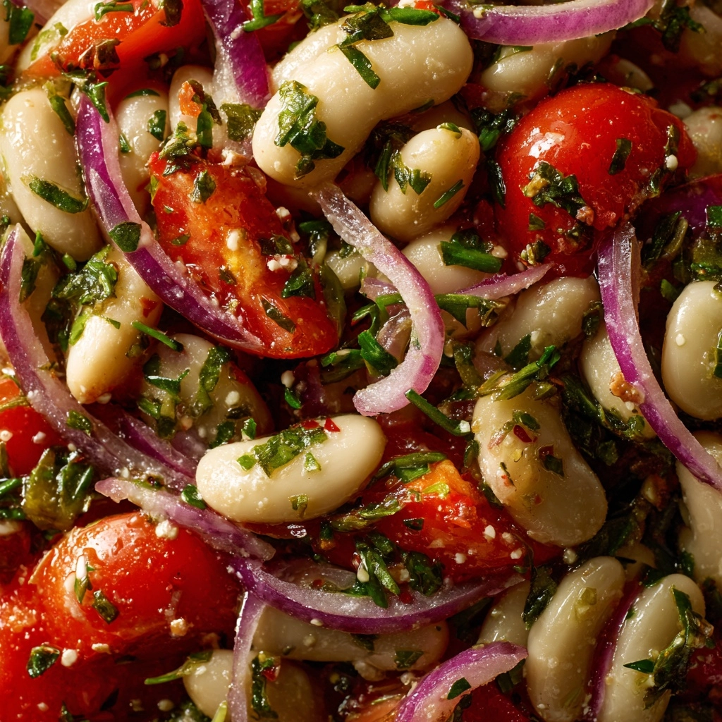 Piyaz: An Incredible Ultimate Turkish White Bean Salad Recipe - Recipe Image