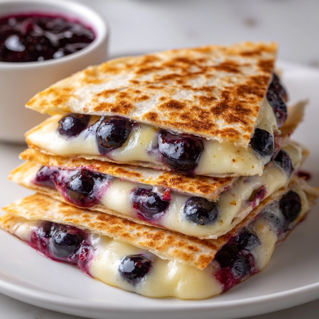 Blueberry Breakfast Quesadilla Recipe - Recipe Image