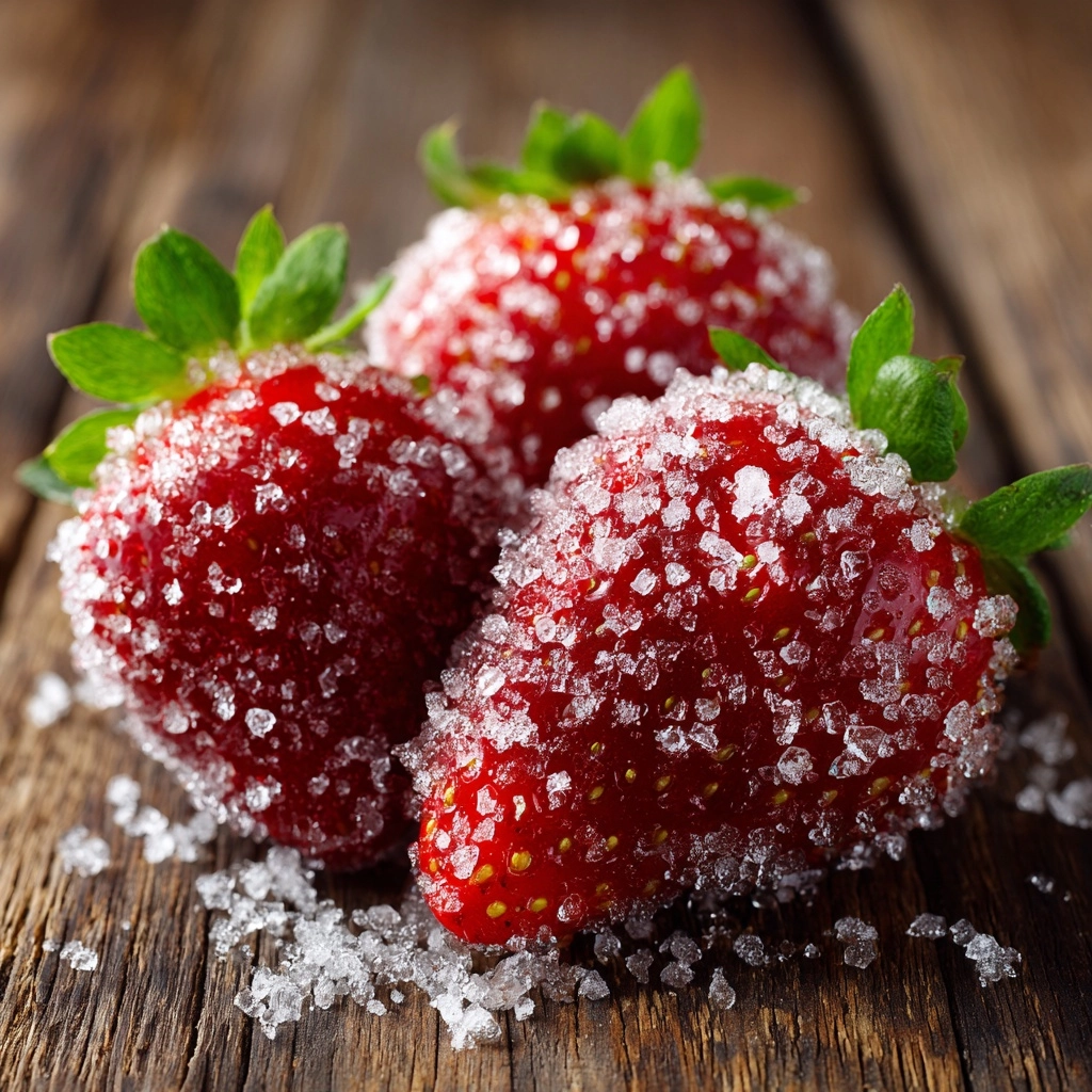 Rock Candy Sugar-Coated Strawberries Recipe - Recipe Image