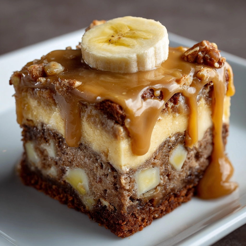 Banana Bread Brownies with Browned Butter Frosting Recipe - Recipe Image