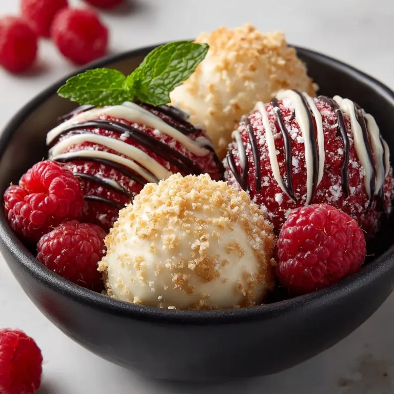 White Chocolate Raspberry Cheesecake Balls Recipe