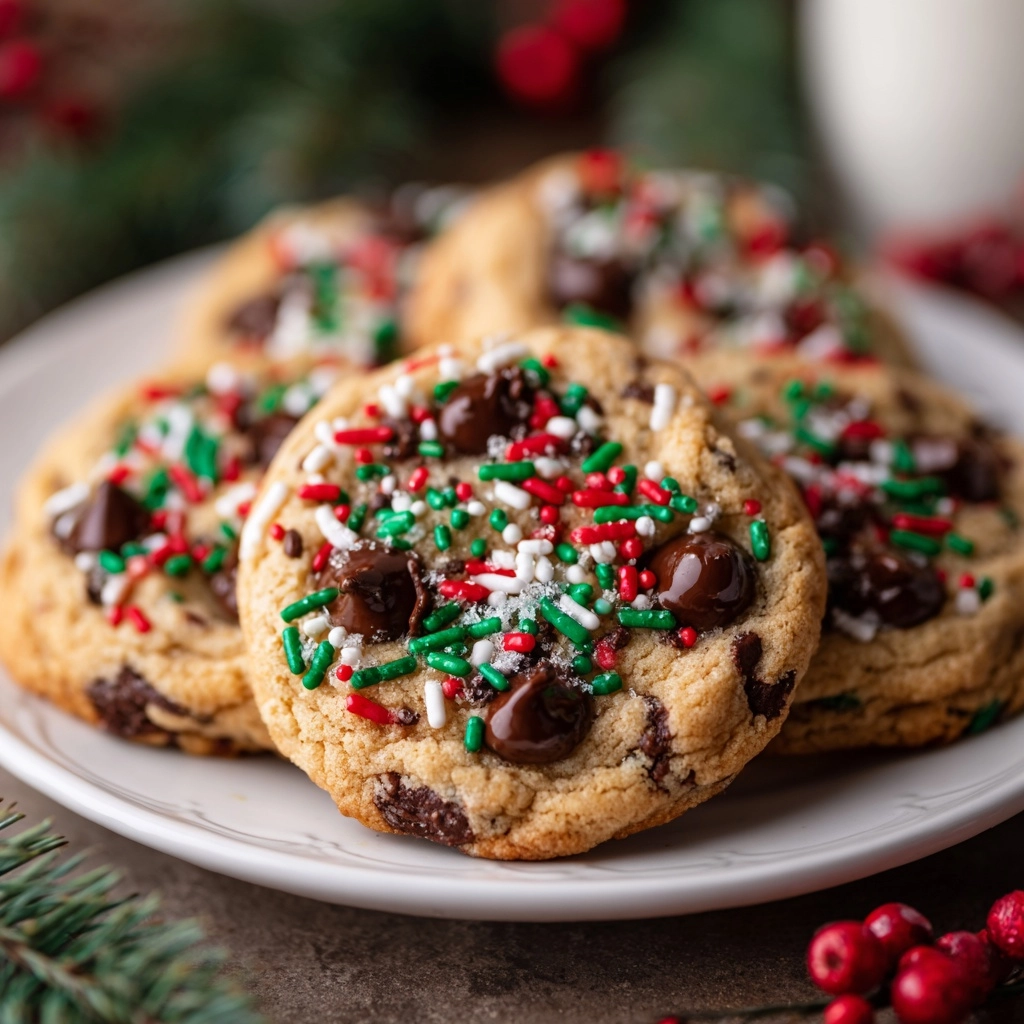 Christmas Chocolate Chip Cookies Recipe - Recipe Image