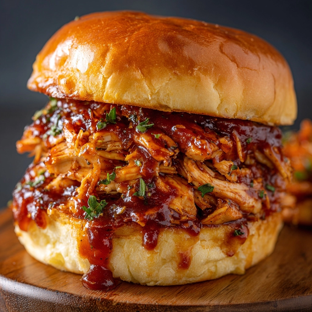Slow Cooker Pulled BBQ Chicken Recipe - Recipe Image