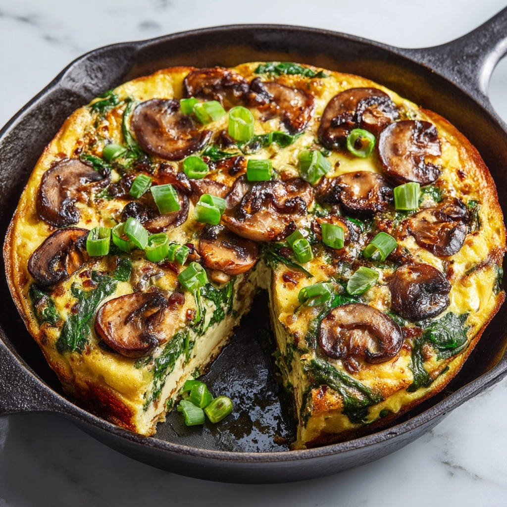 Mushroom and Spinach Frittata Recipe - Recipe Image