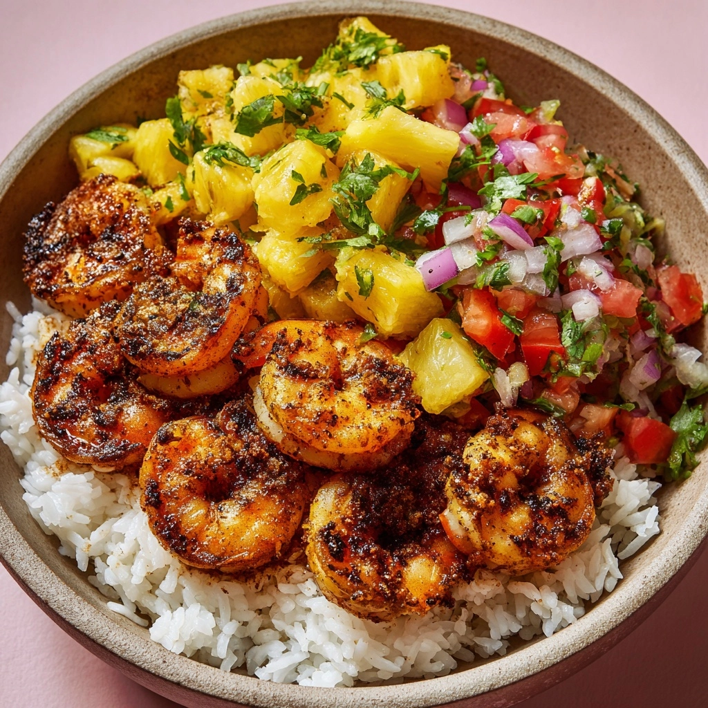 Shrimp & Rice Bowl with Pineapple Salsa Recipe - Recipe Image