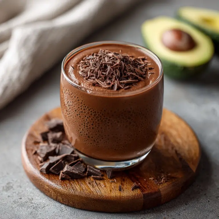 Avocado Chocolate Peanut Butter Smoothie Recipe