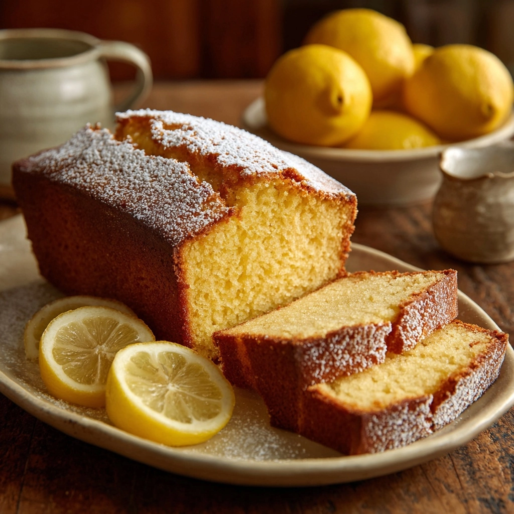 Old-Fashioned Lemon Pound Cake Recipe - Recipe Image