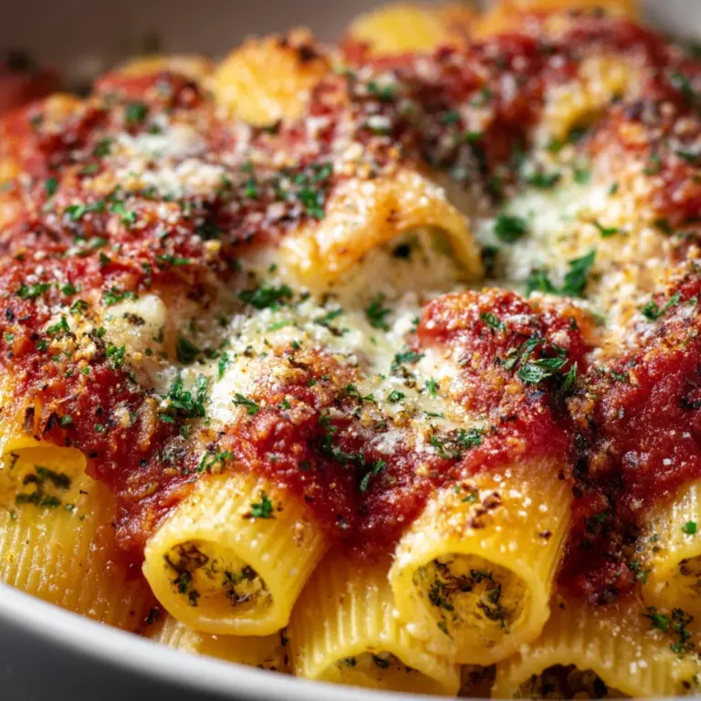 Ricotta & Parsley Paccheri Recipe