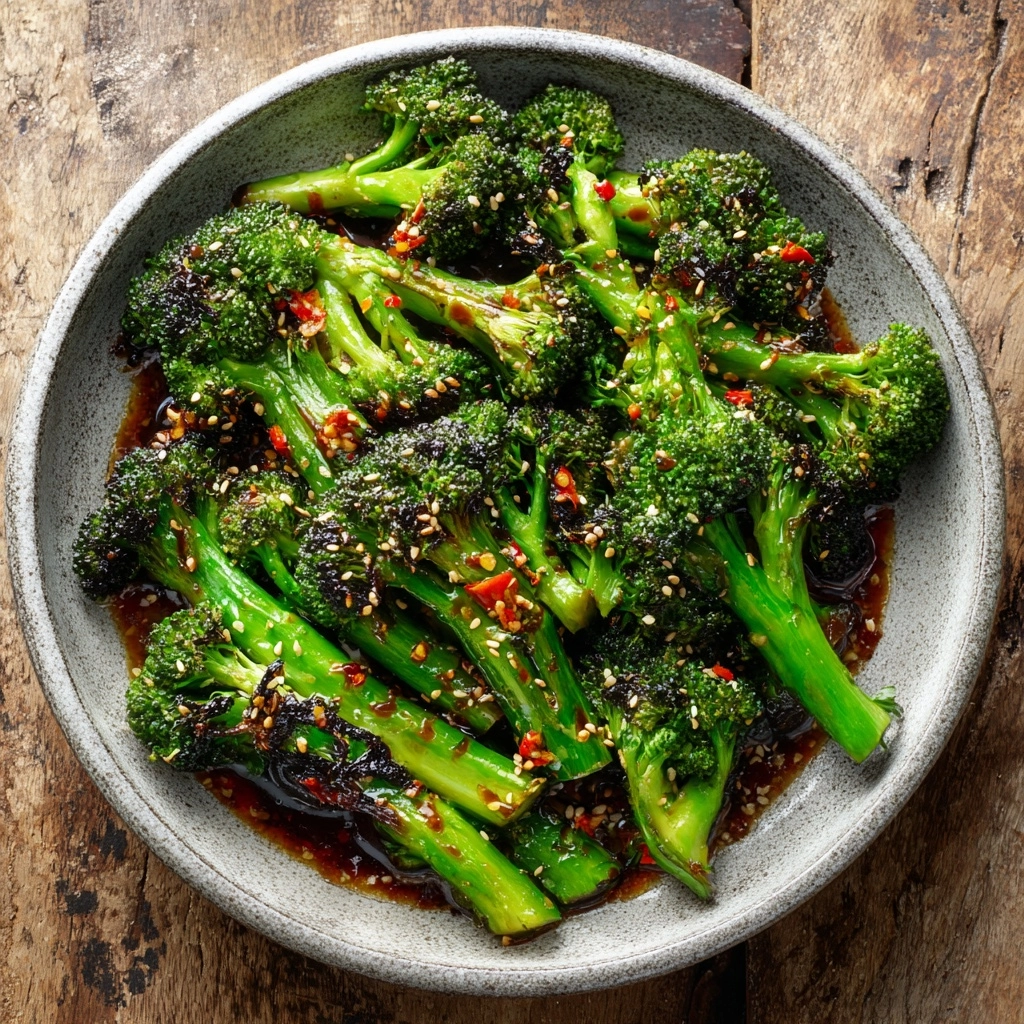 Smashed Chili Garlic Broccoli Recipe - Recipe Image