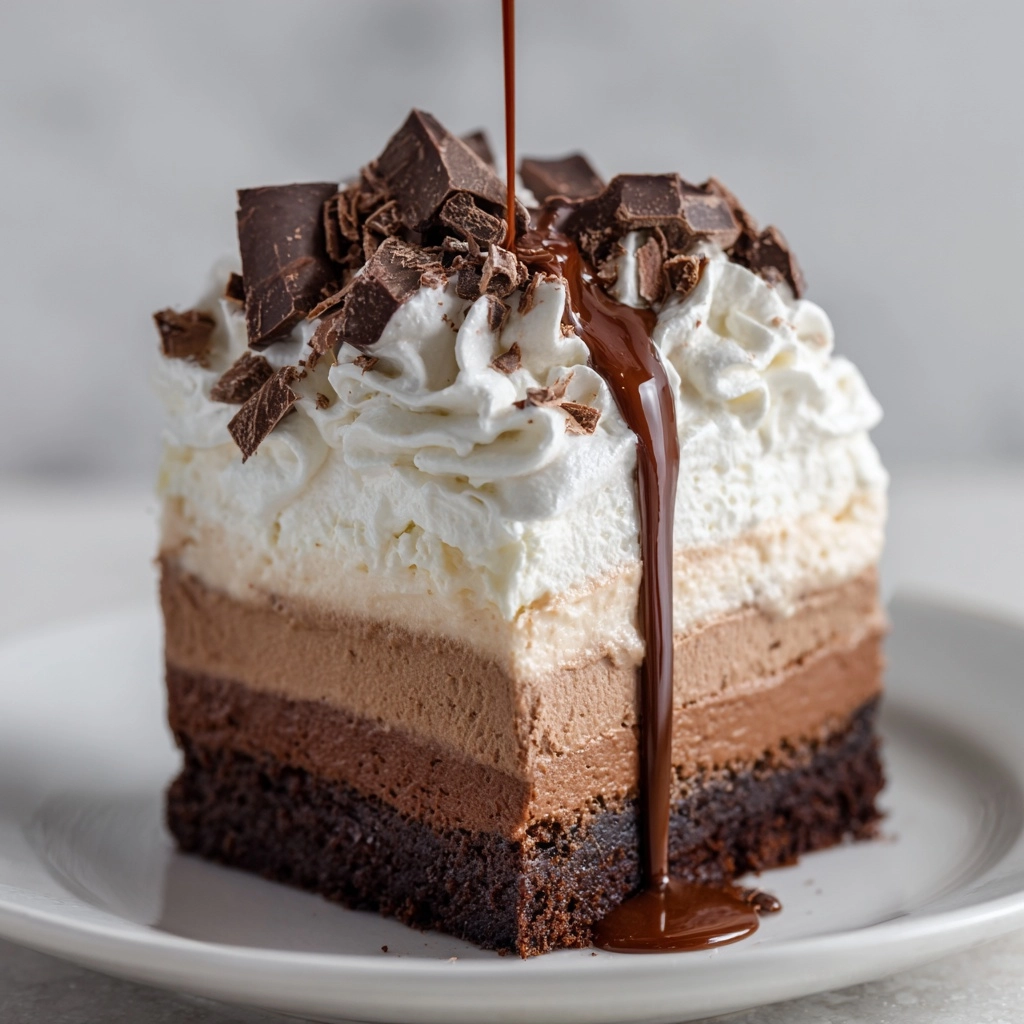 Chocolate Brownie Mousse Cake Recipe - Recipe Image