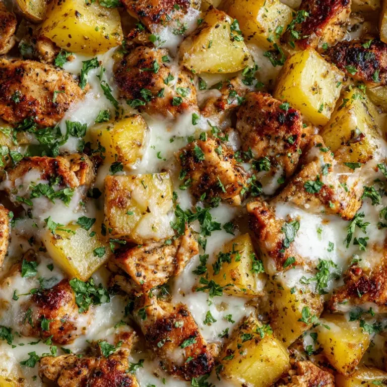 Garlic Parmesan Chicken and Potatoes Recipe