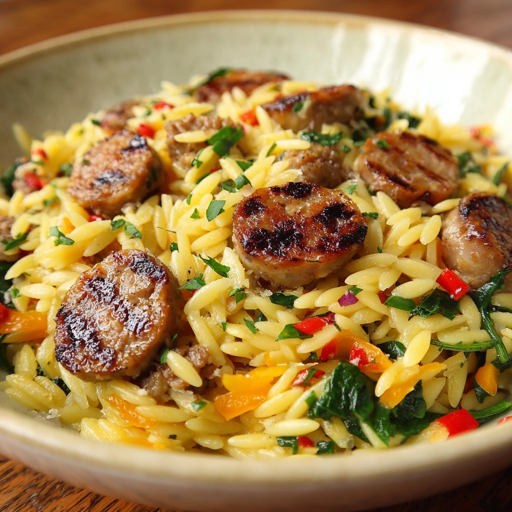 Italian Sausage Orzo Recipe - Recipe Image
