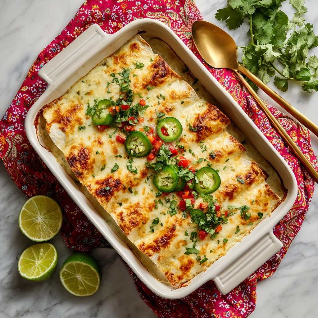 Easy Green Chicken Enchiladas Recipe - Recipe Image
