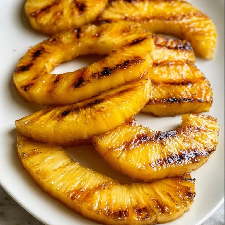 Grilled Pineapple with Caramelized Brown Sugar and Allspice Recipe