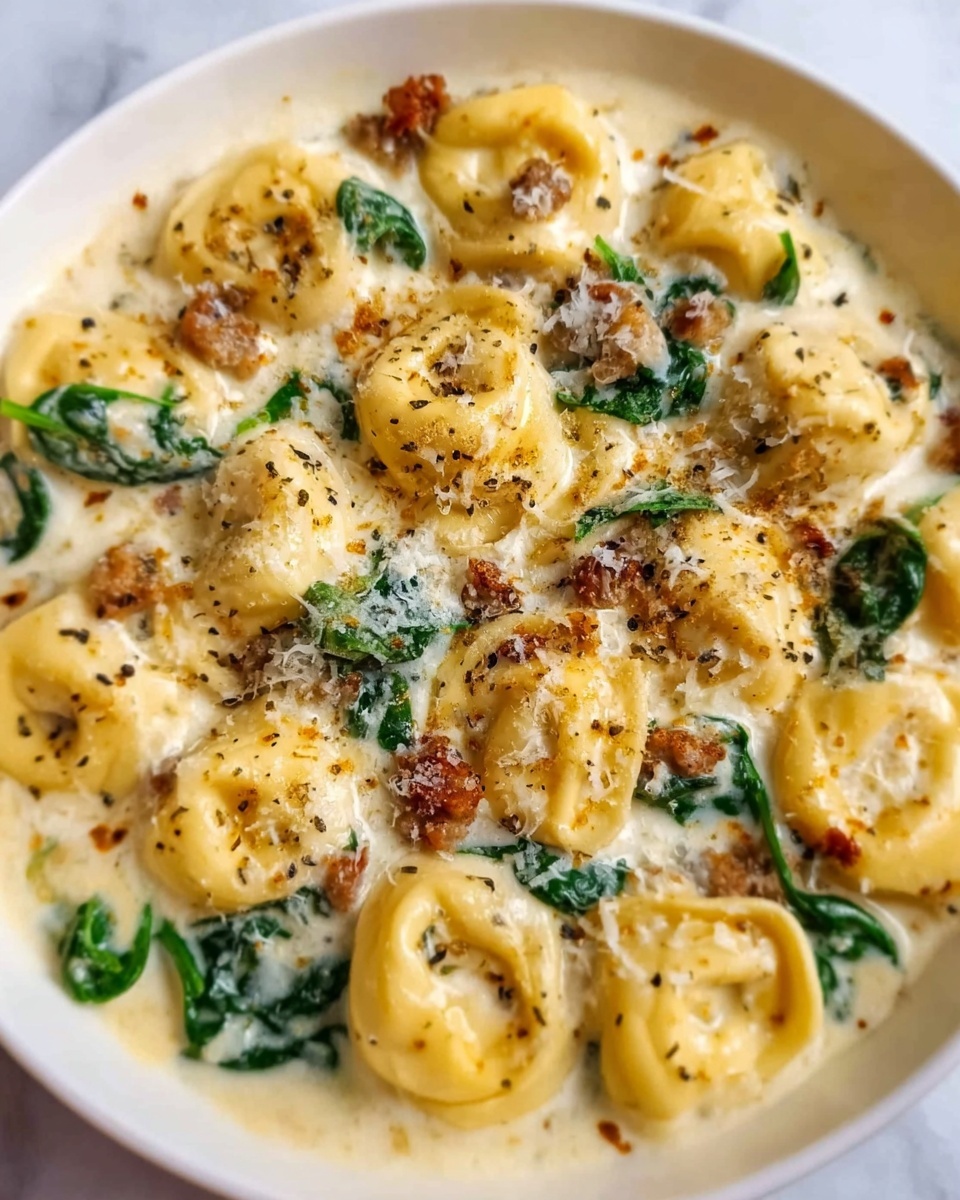 Crockpot Creamy Tortellini Recipe - Recipe Image