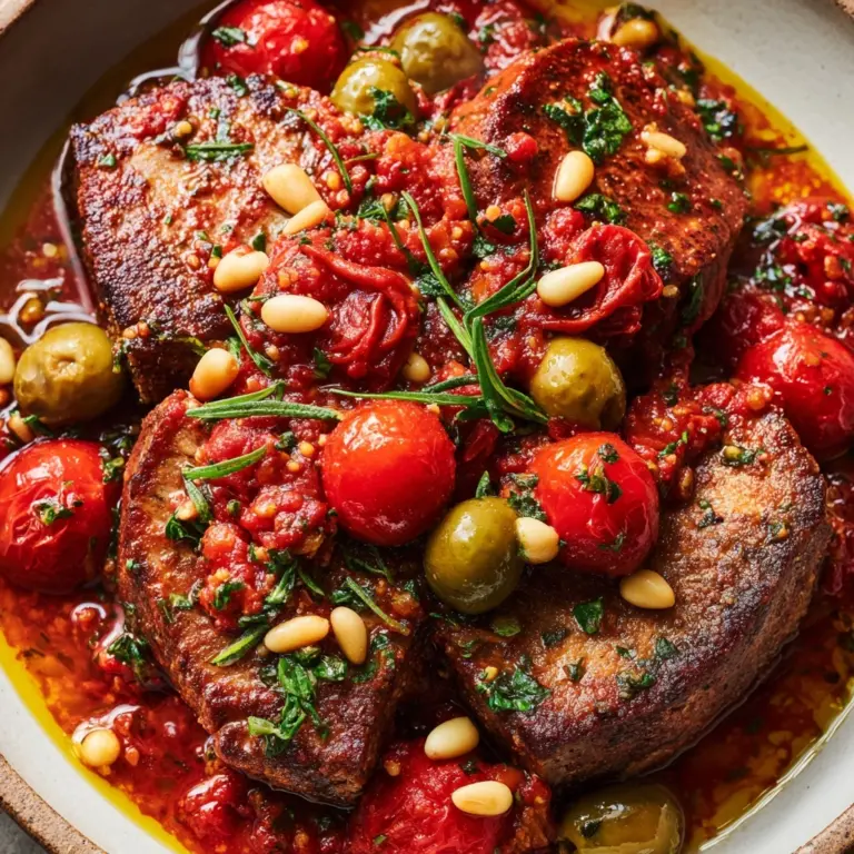 Sicilian-Style Tuna with Olives and Capers Recipe