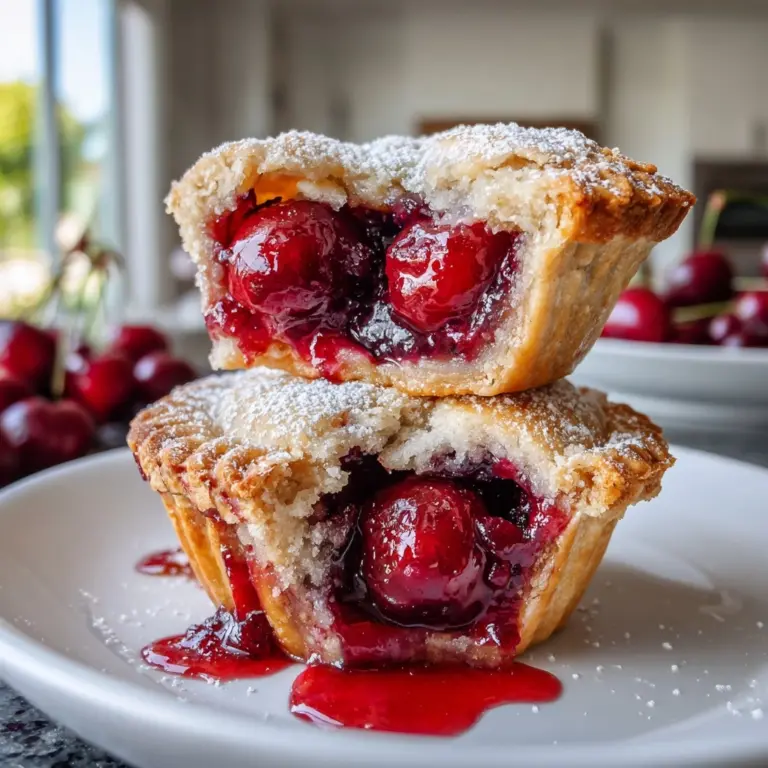 Mini Cherry Pies Recipe