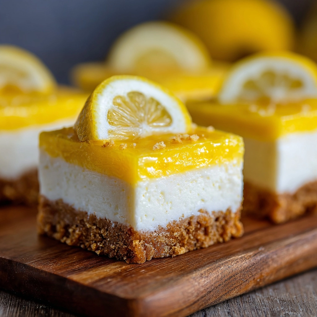 Lemon Cheesecake Bars Recipe - Recipe Image
