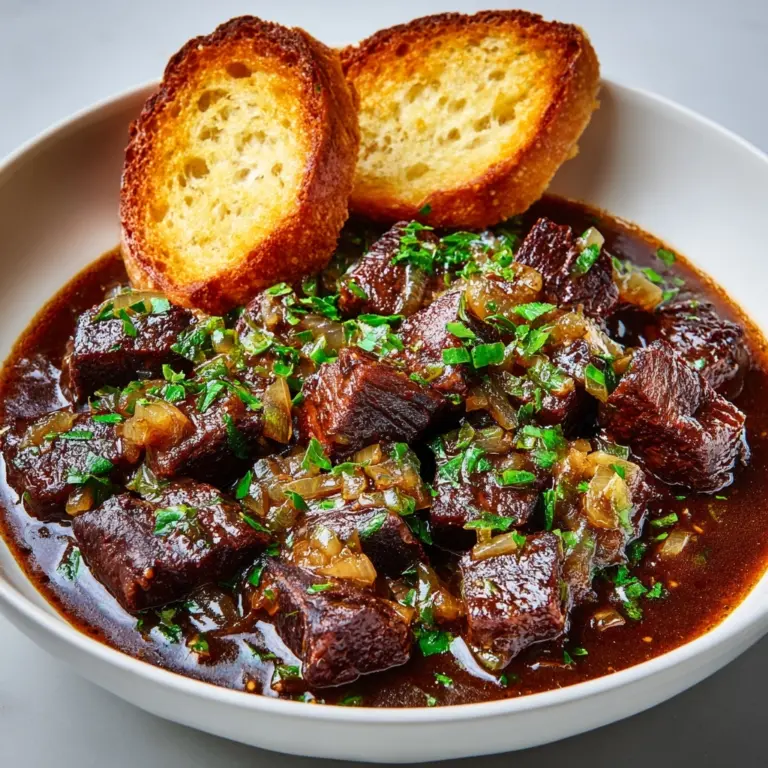 French Onion Beef Short Rib Soup Recipe