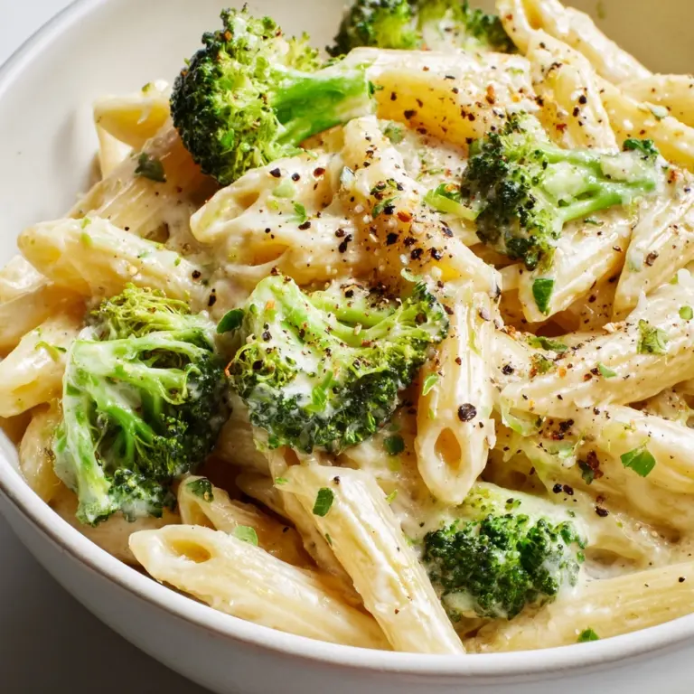 Creamy & Cheesy Broccoli Pasta Recipe