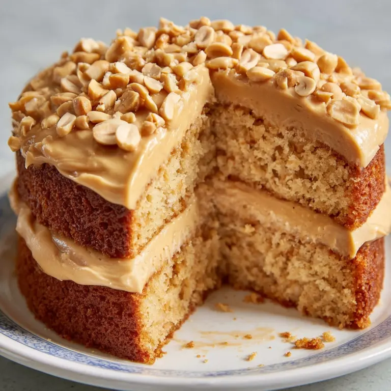Old-Fashioned Peanut Butter Cake Recipe