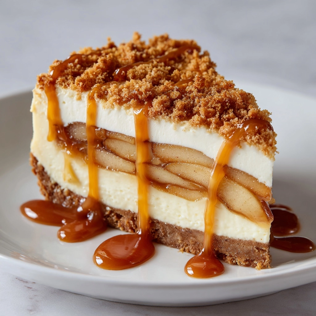 Best Apple Pie Stuffed Cheesecake Recipe - Recipe Image