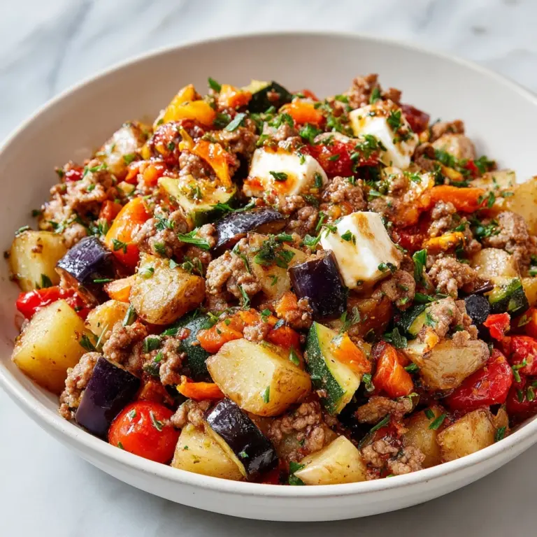 Mediterranean Ground Beef Stir-Fry Recipe