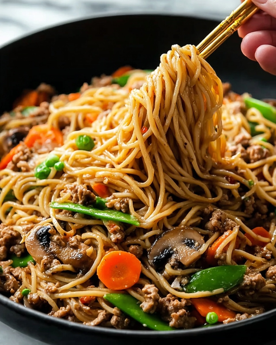 Ground Beef Lo Mein Recipe - Recipe Image