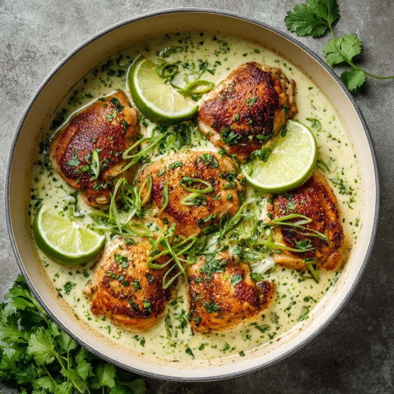 Creamy Coconut Lime Chicken Recipe