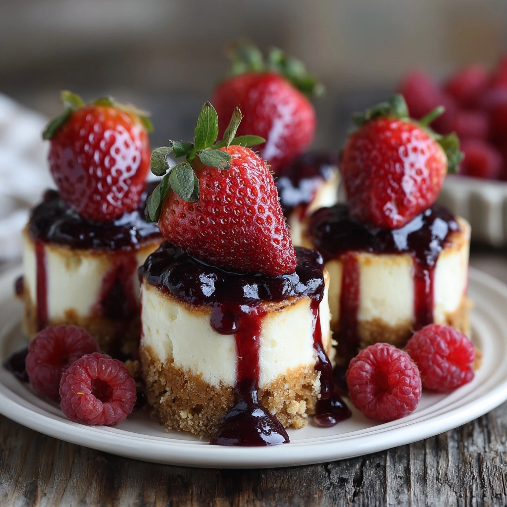 Cookie Butter Cheesecake Stuffed Berries Recipe - Recipe Image