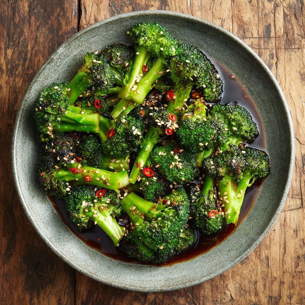 Smashed Chili Garlic Broccoli Recipe - Recipe Image