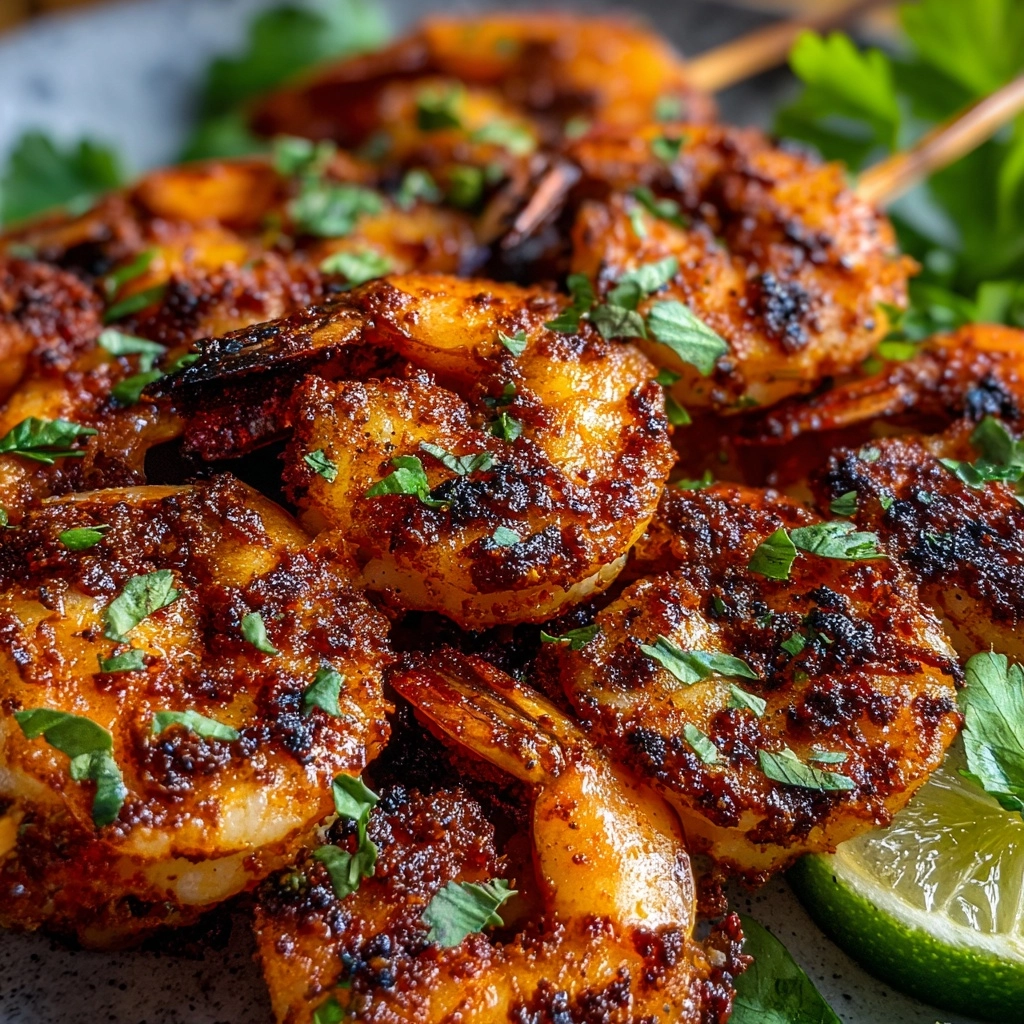 Grilled Cajun Shrimp Skewers Recipe - Recipe Image