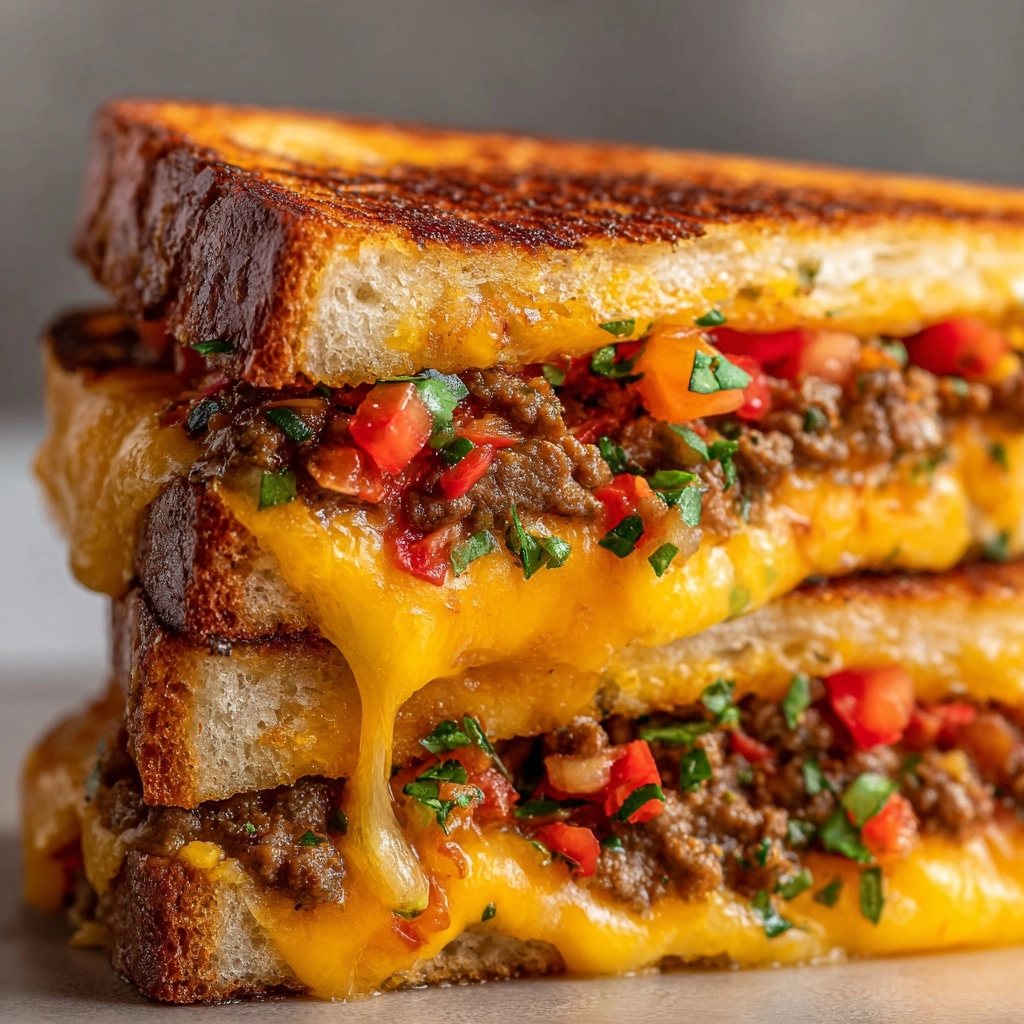 Taco Grilled Cheese Sandwich Recipe - Recipe Image