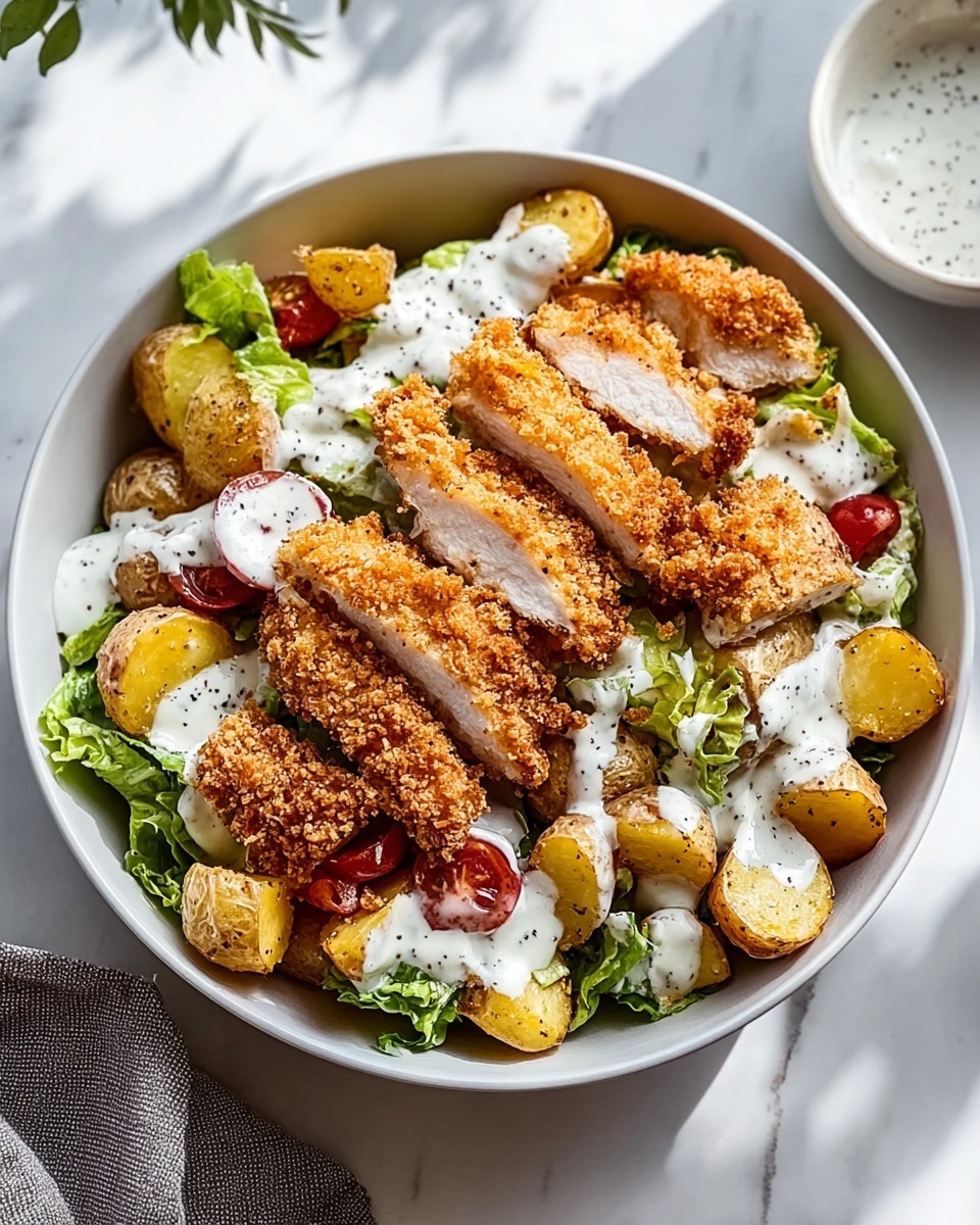 Classic Fried Chicken Salad Recipe - Recipe Image