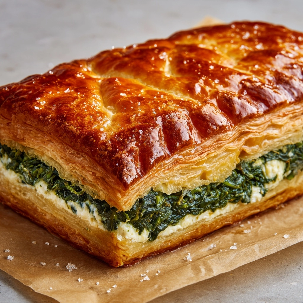 Spinach Stuffed Pie Recipe - Recipe Image