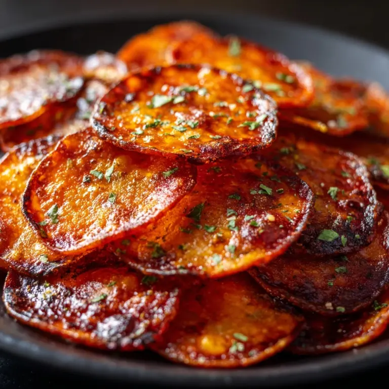 Keto Pepperoni Cheese Crisps Recipe