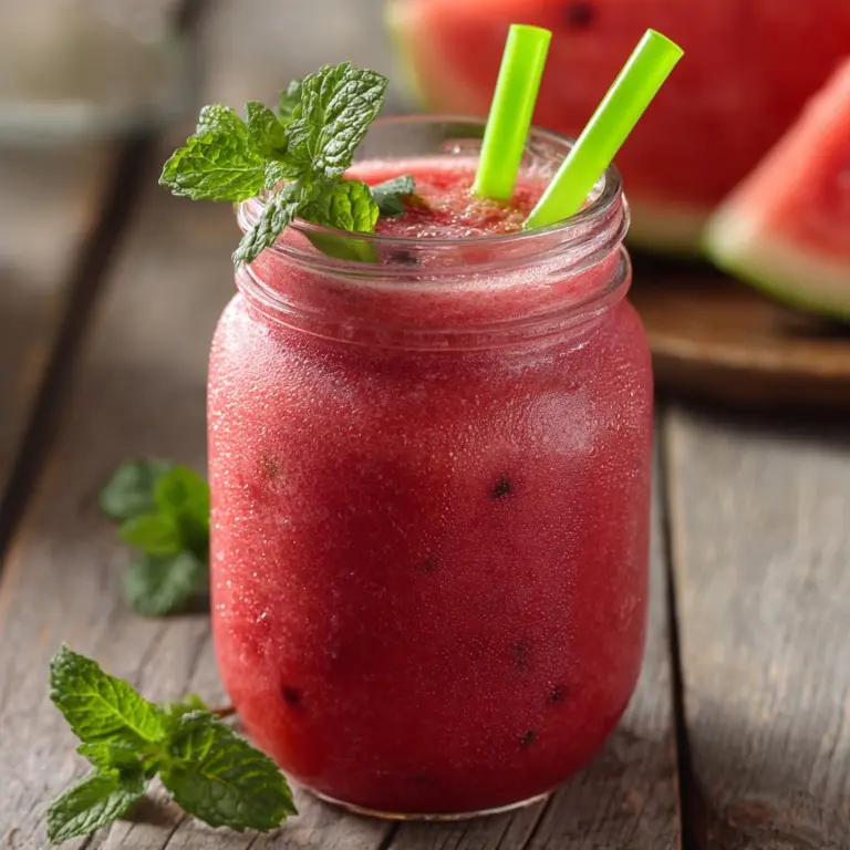 Watermelon Strawberry Smoothie Recipe