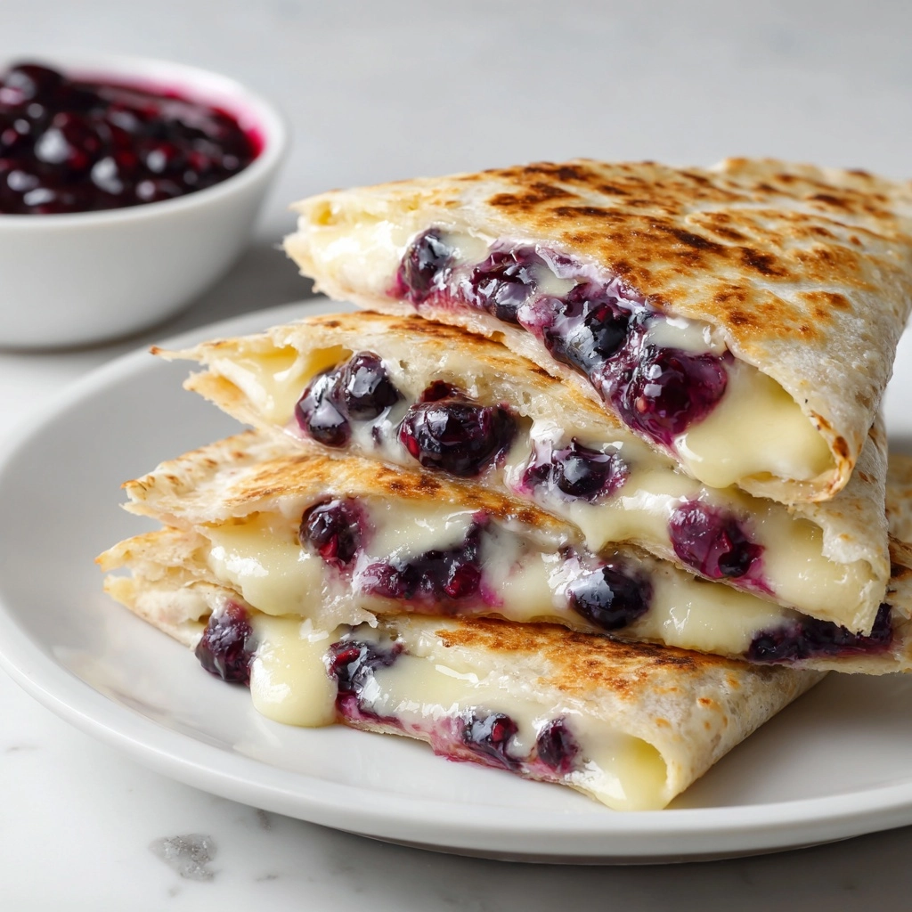 Blueberry Breakfast Quesadilla Recipe - Recipe Image
