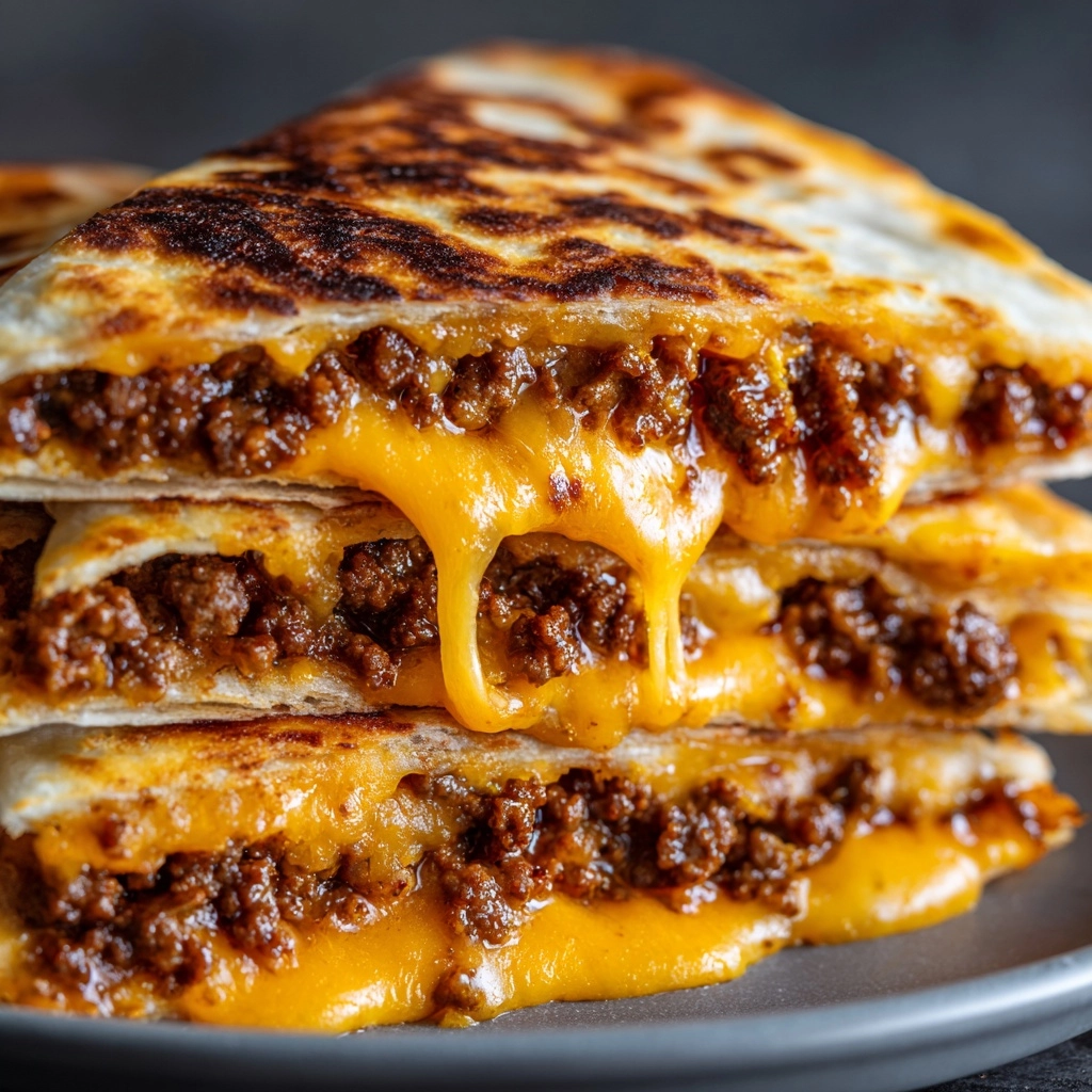 Cheeseburger Quesadilla Recipe - Recipe Image